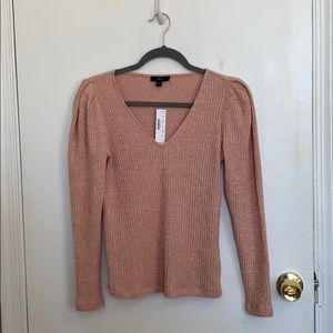 Jcrew Pink Ribbed Sweater